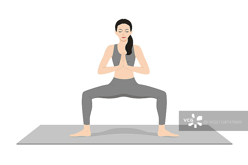 女神祈祷姿势图片素材