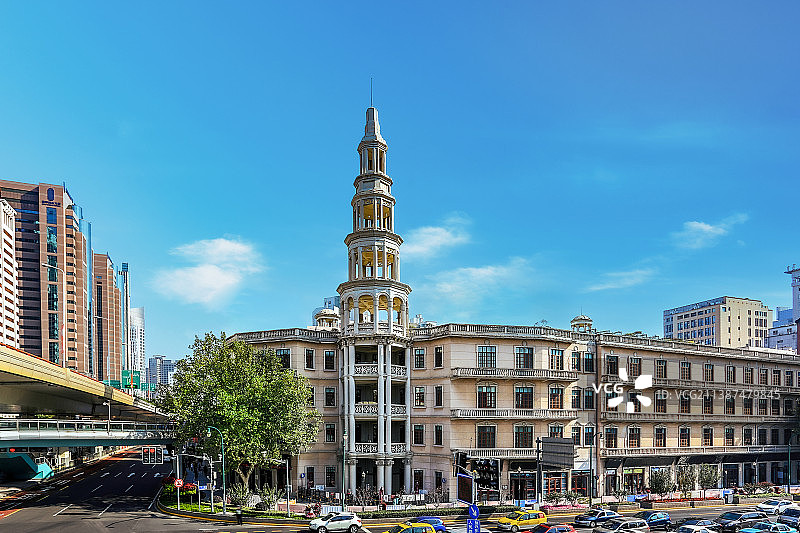 上海大世界历史建筑风光图片素材