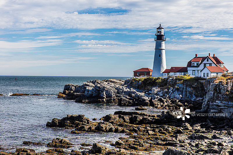 Portland Head Light House 灯塔图片素材