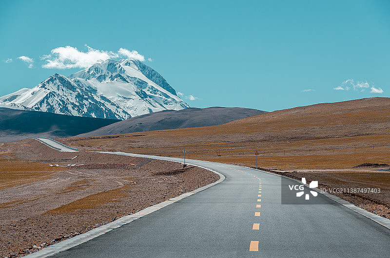 高原的公路图片素材