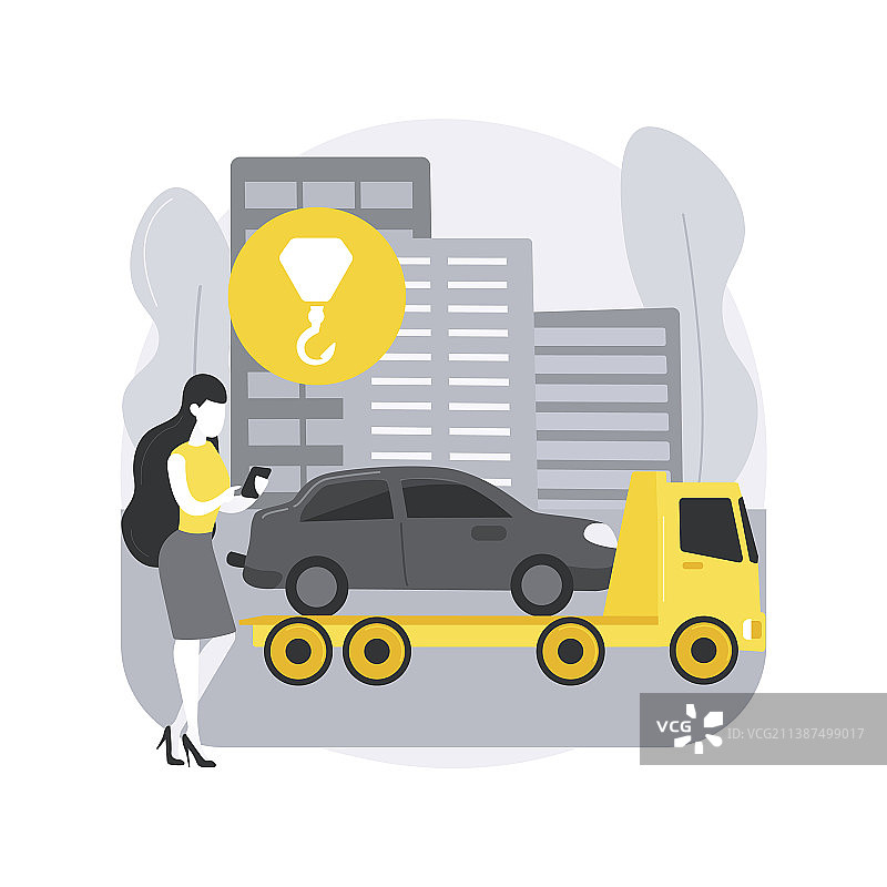 路边援助抽象概念图片素材