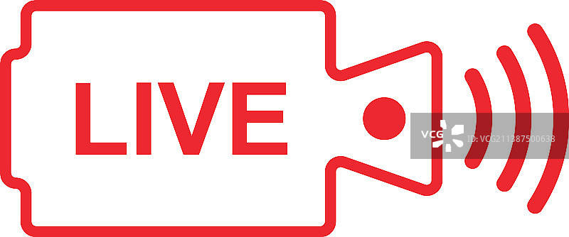 直播图标标志设计模板图片素材
