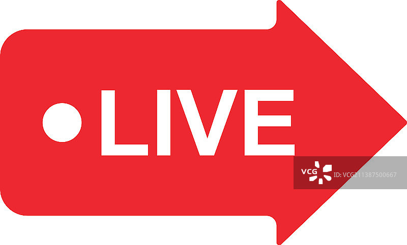 直播箭头图标标志设计模板图片素材