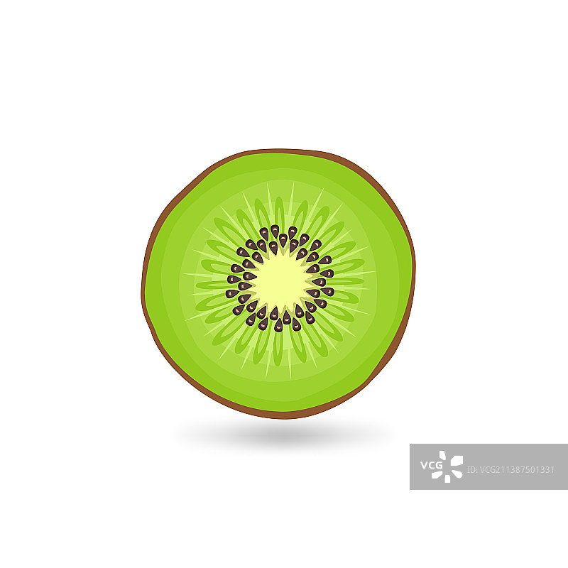 白色背景上的猕猴桃图片素材