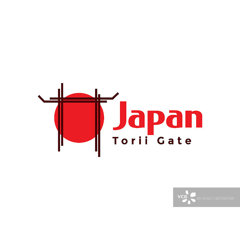 日本鸟居大门标志设计图形符号图片素材