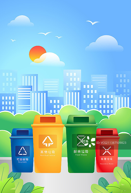生活垃圾分类减量资源化图片素材