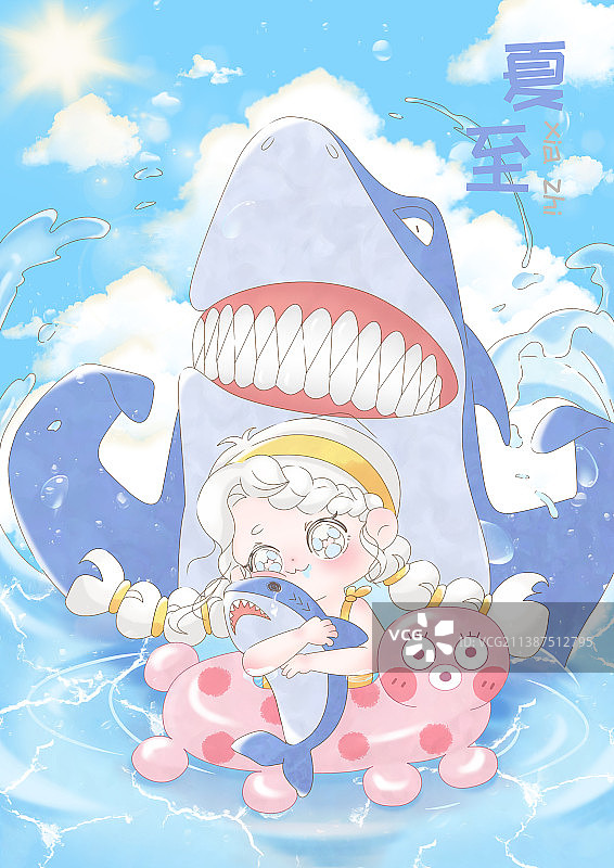 原创插画 | 24节气 | 夏至图片素材