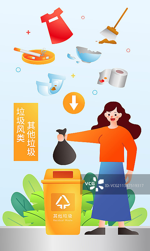 垃圾分类海报模板图片素材