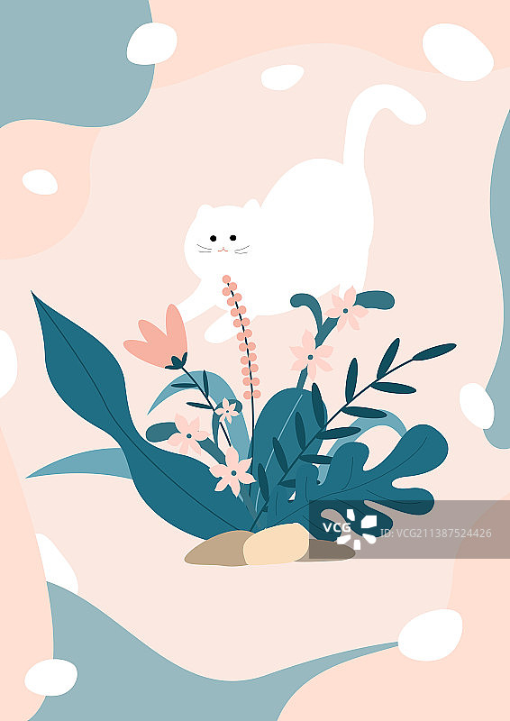 扁平花草植物图片素材