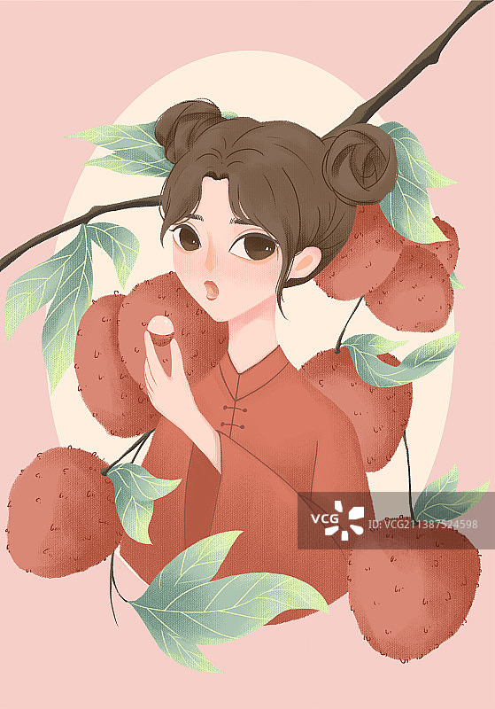 荔枝妹妹图片素材