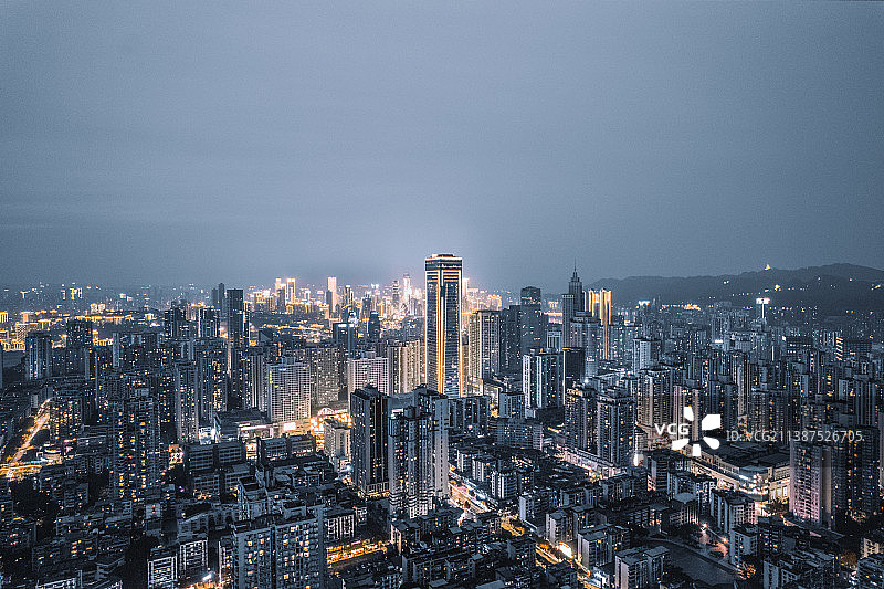 重庆南坪夜景图片素材