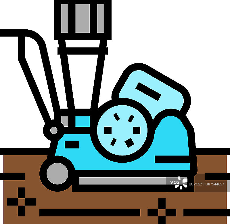 无尘打磨设备彩色图标图片素材