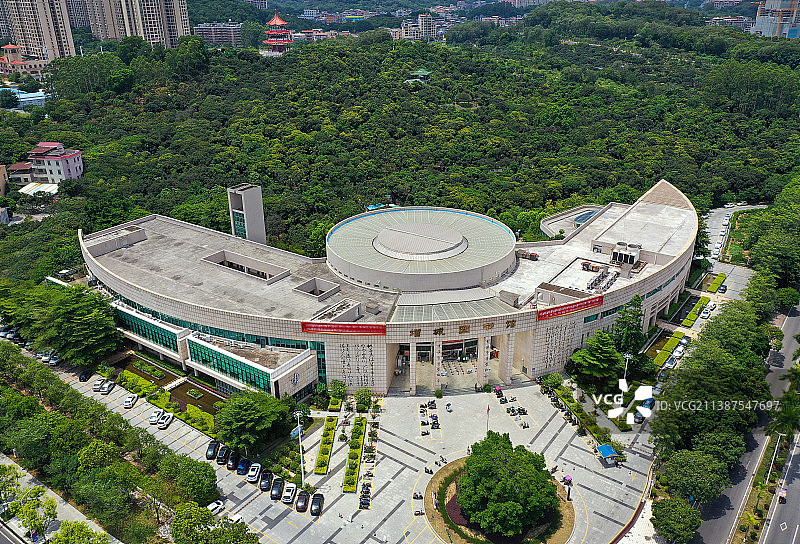 广东省广州市增城区荔枝文化公园航拍图片素材