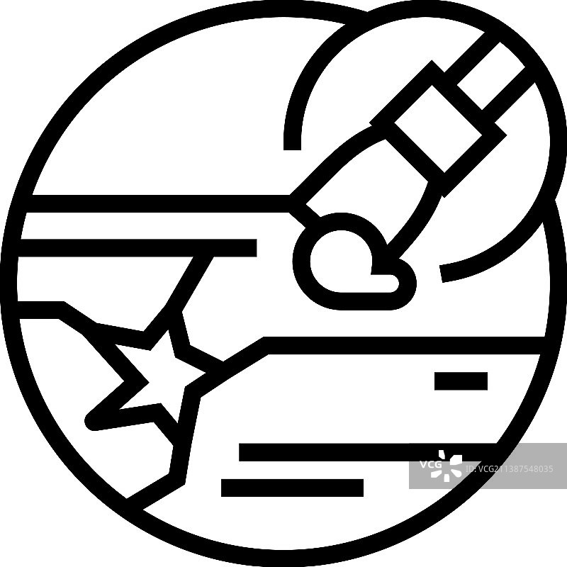 修复强化地板线性图标图片素材