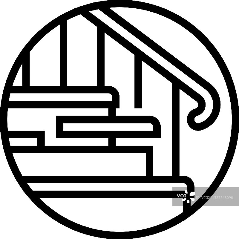 楼梯修复线条图标图片素材