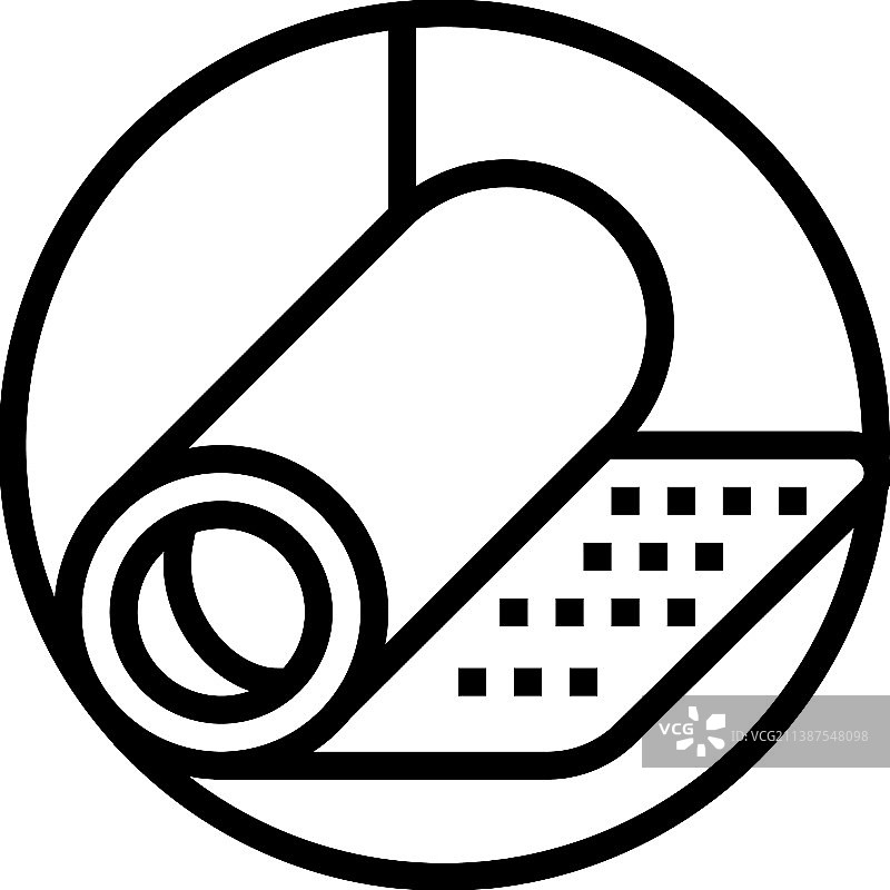 镶木地板垫层线条图标图片素材