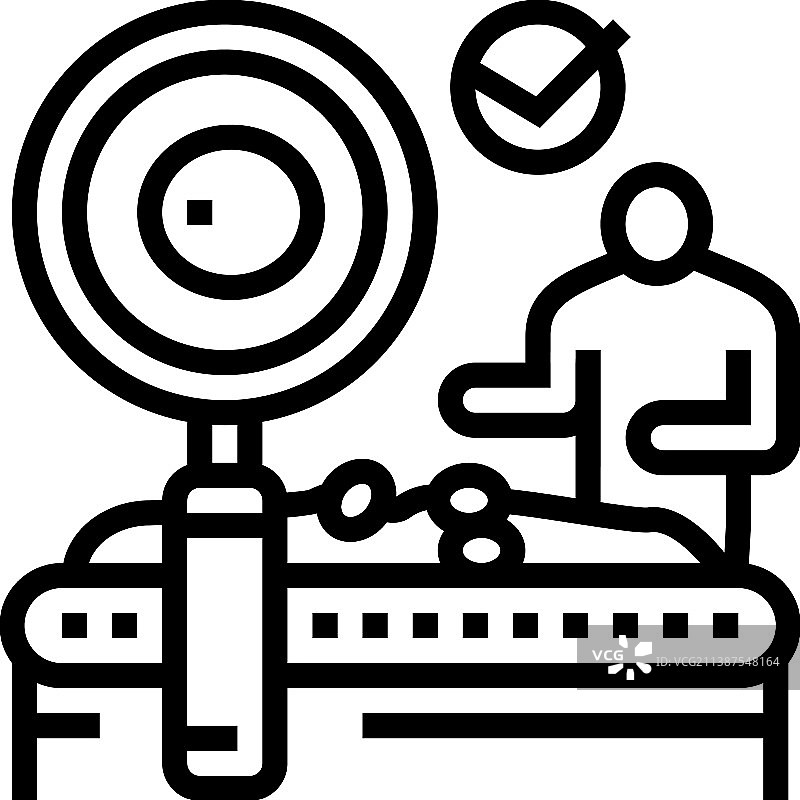 橄榄油生产质量控制线性图标图片素材