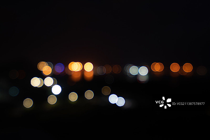 夜色光斑图片素材