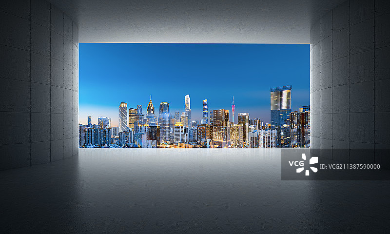 广州城市风光建筑空间图片素材