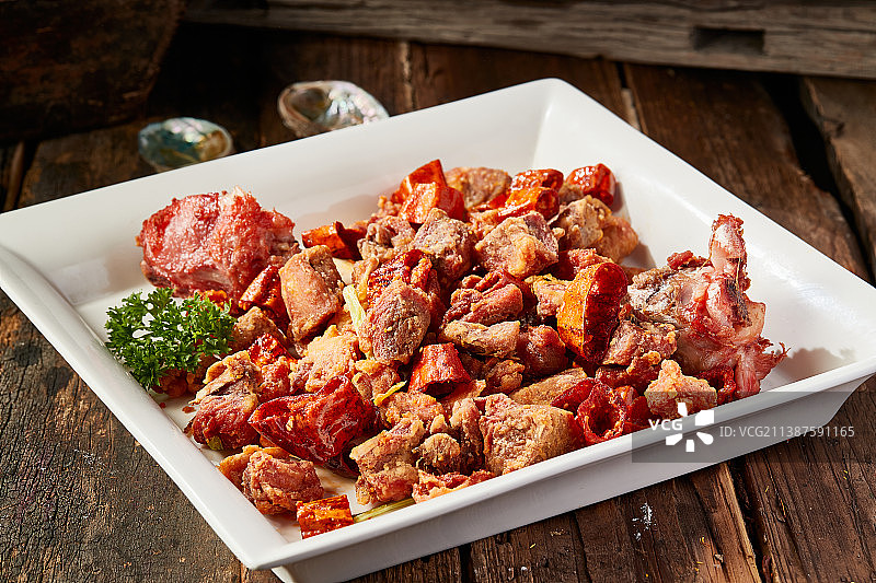 油炸香辣火鸡腿图片素材