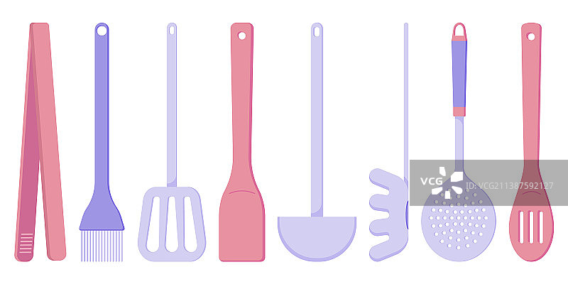 厨房烹饪用具餐具套装图片素材