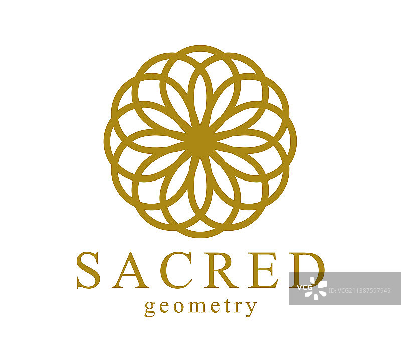 生命之花深奥神圣几何图片素材