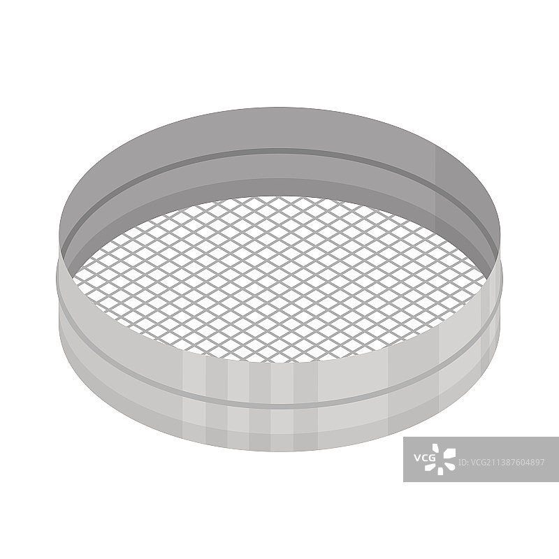 糕点师筛子图标金属铁筛子面粉图片素材