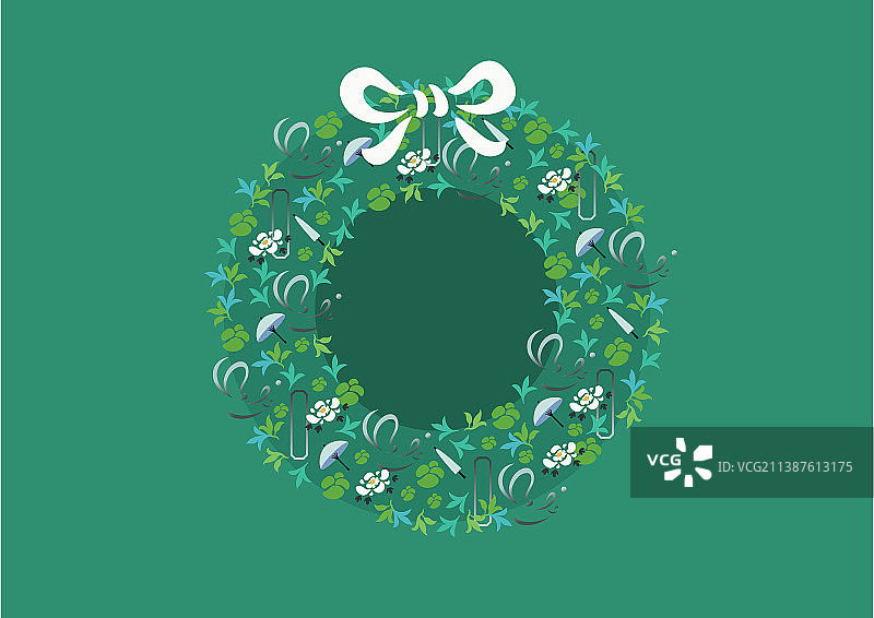 春日花环6图片素材