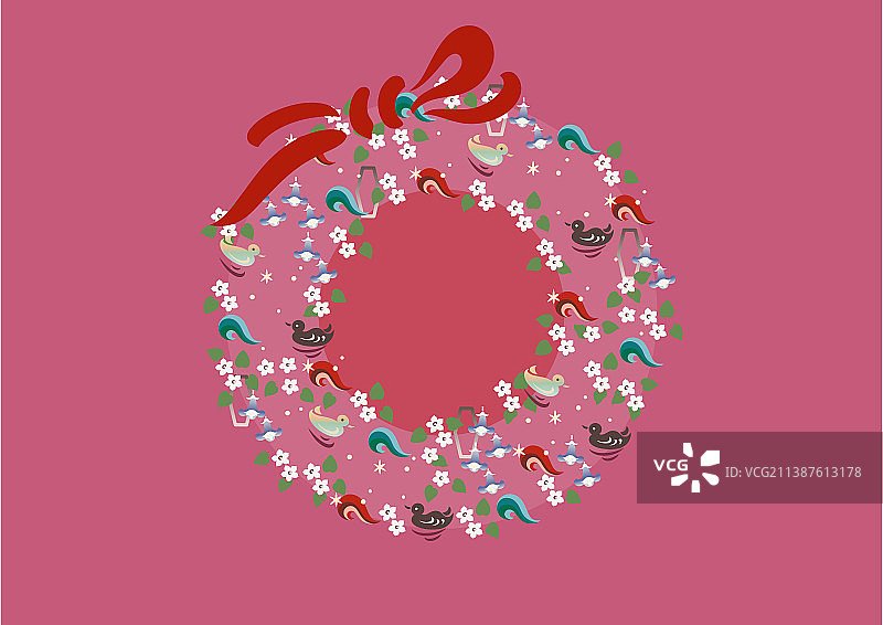 春日花环5图片素材