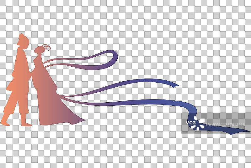 约会的情侣牛郎织女人物元素图片素材