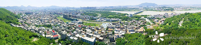 九日山看丰州全景图片素材