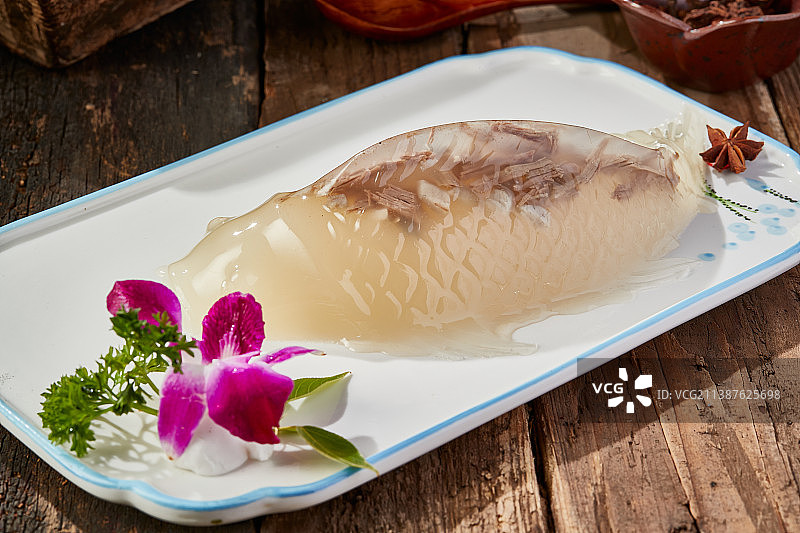 全鱼宴水晶鱼冻图片素材