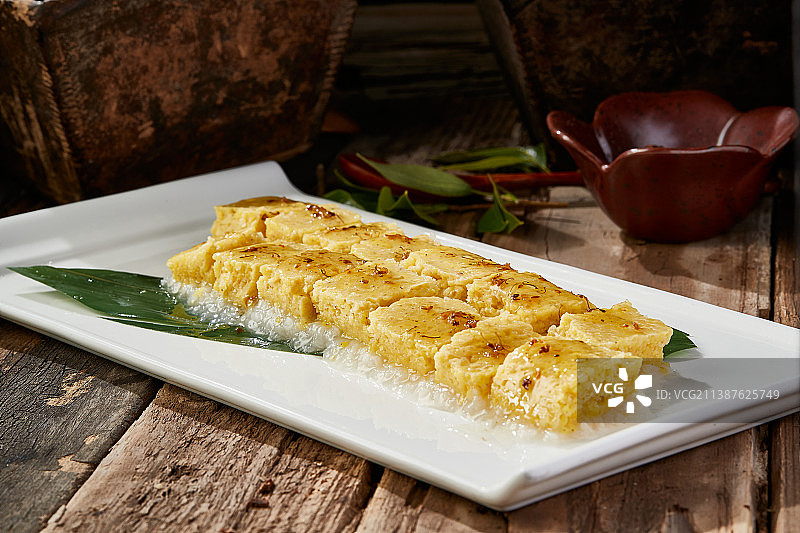 桂花蜂蜜醸小米糯米凉糕图片素材