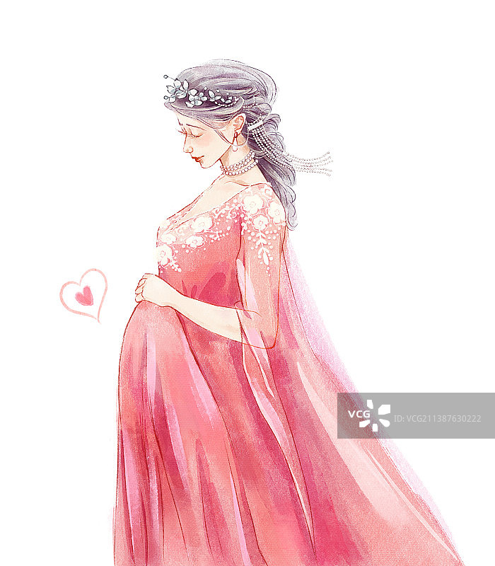 魅力优雅的准妈妈图片素材