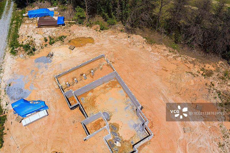 混凝土模板砌块房屋建筑地基图片素材