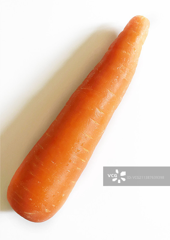 白色背景上的新鲜胡萝卜图片素材