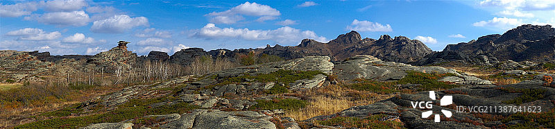 哈萨克斯坦景观全景图片素材