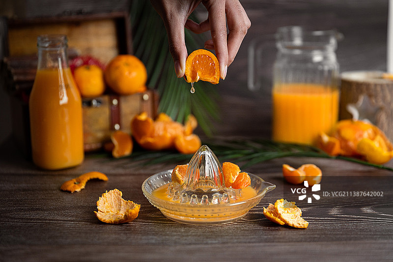 手榨橙汁图片素材