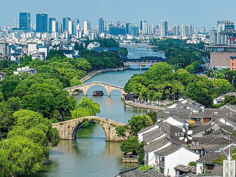 江苏苏州盘门景区风光图片素材