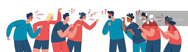 两人争吵和打架图片素材