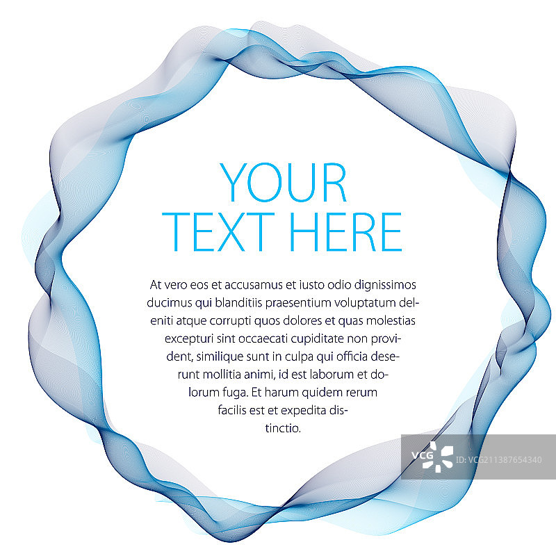 流动烟雾抽象艺术圆形框架图片素材