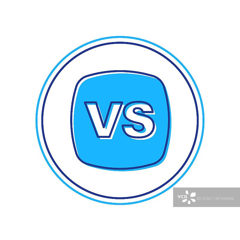 轮廓填充的对战图标图片素材