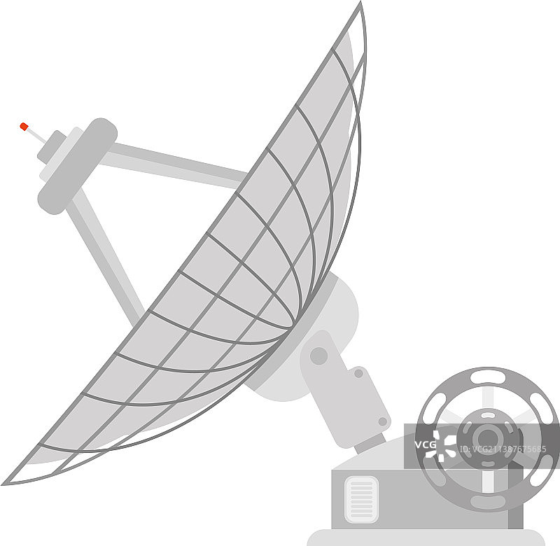 用卫星天线进行无线网络通信图片素材