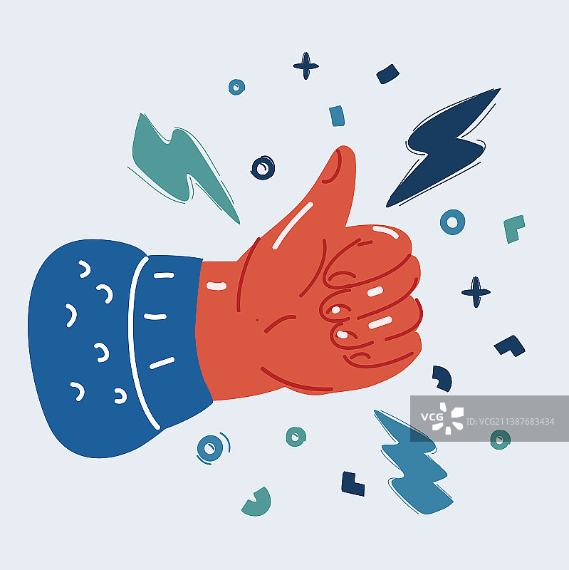 手部点赞特写图片素材