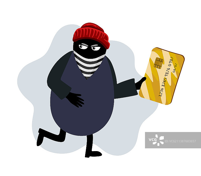 网络诈骗网络窃贼盗取信用卡图片素材