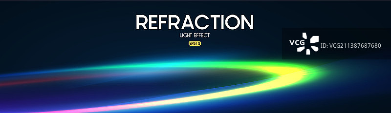 未来彩色光效圆形霓虹灯图片素材