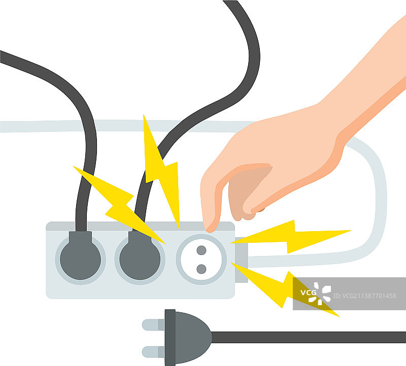 电击和短路图片素材