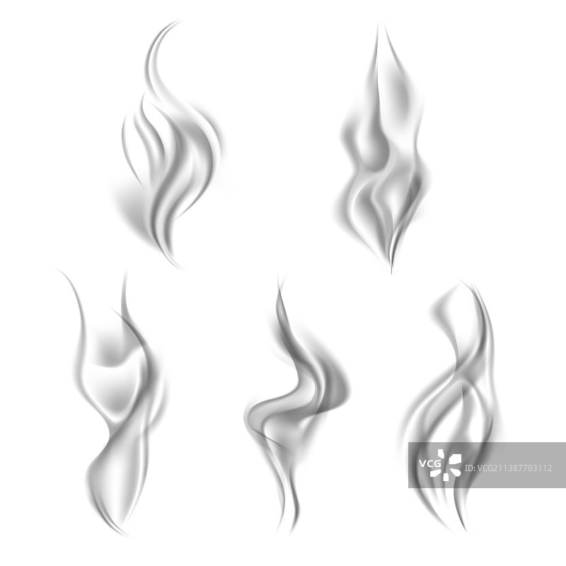 黑色烟雾垂直透明流动图片素材