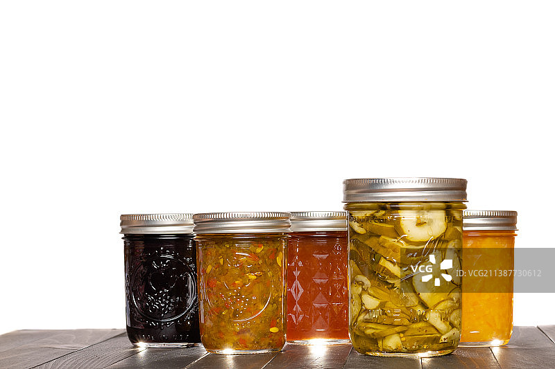 玻璃罐装腌制食品图片素材
