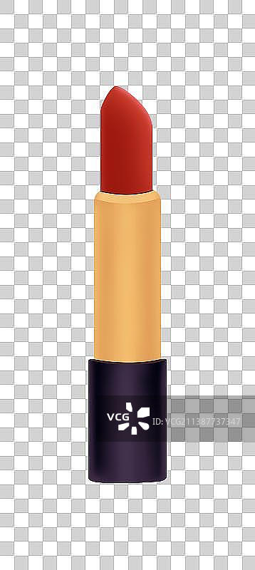 红色磨砂质感口红设计元素，化妆女神系列，美妆直播元素618双十一双十二优惠好礼新年春节节日电商活动图片素材